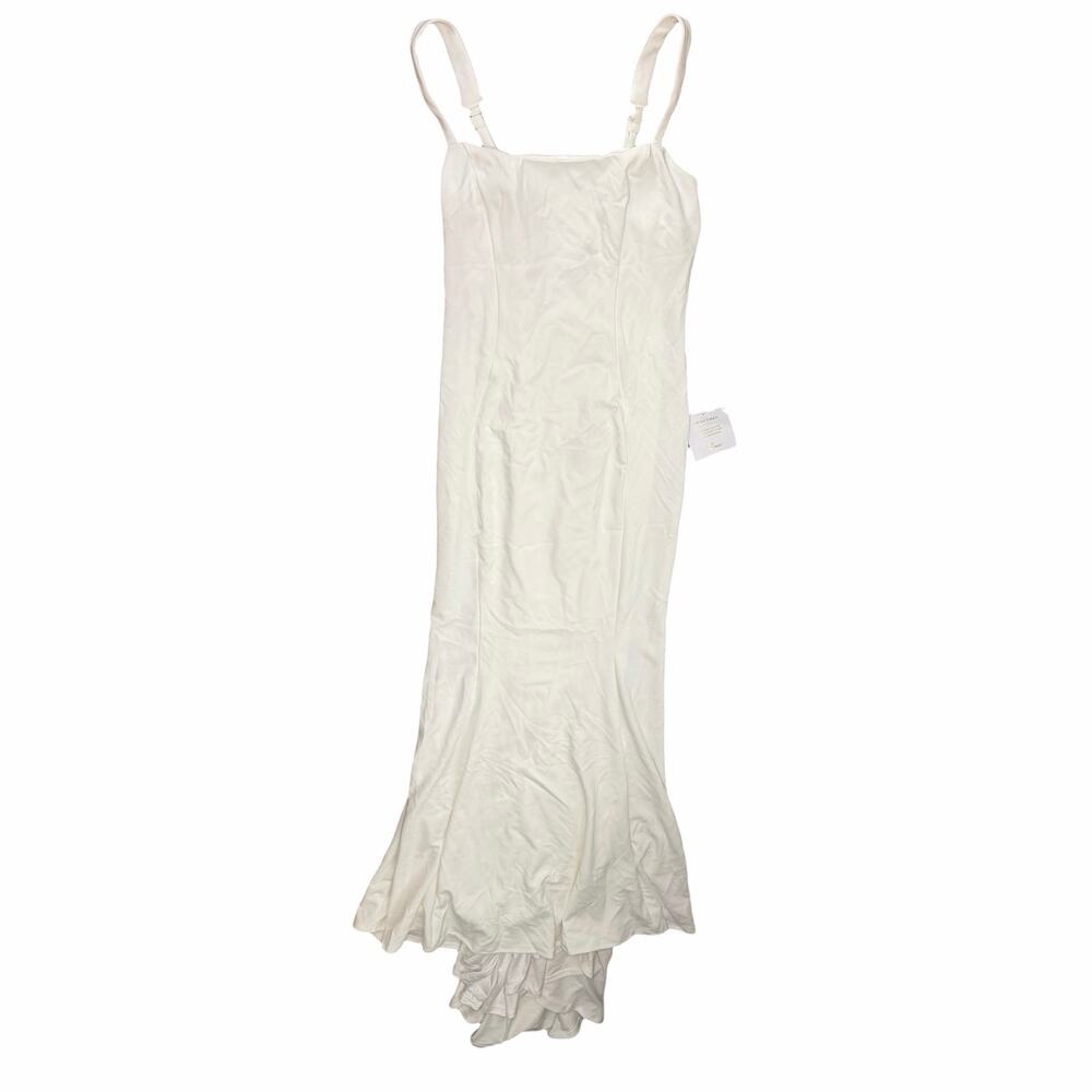 NWT Lulus Safine White Backless Mermaid Maxi Dress Size M